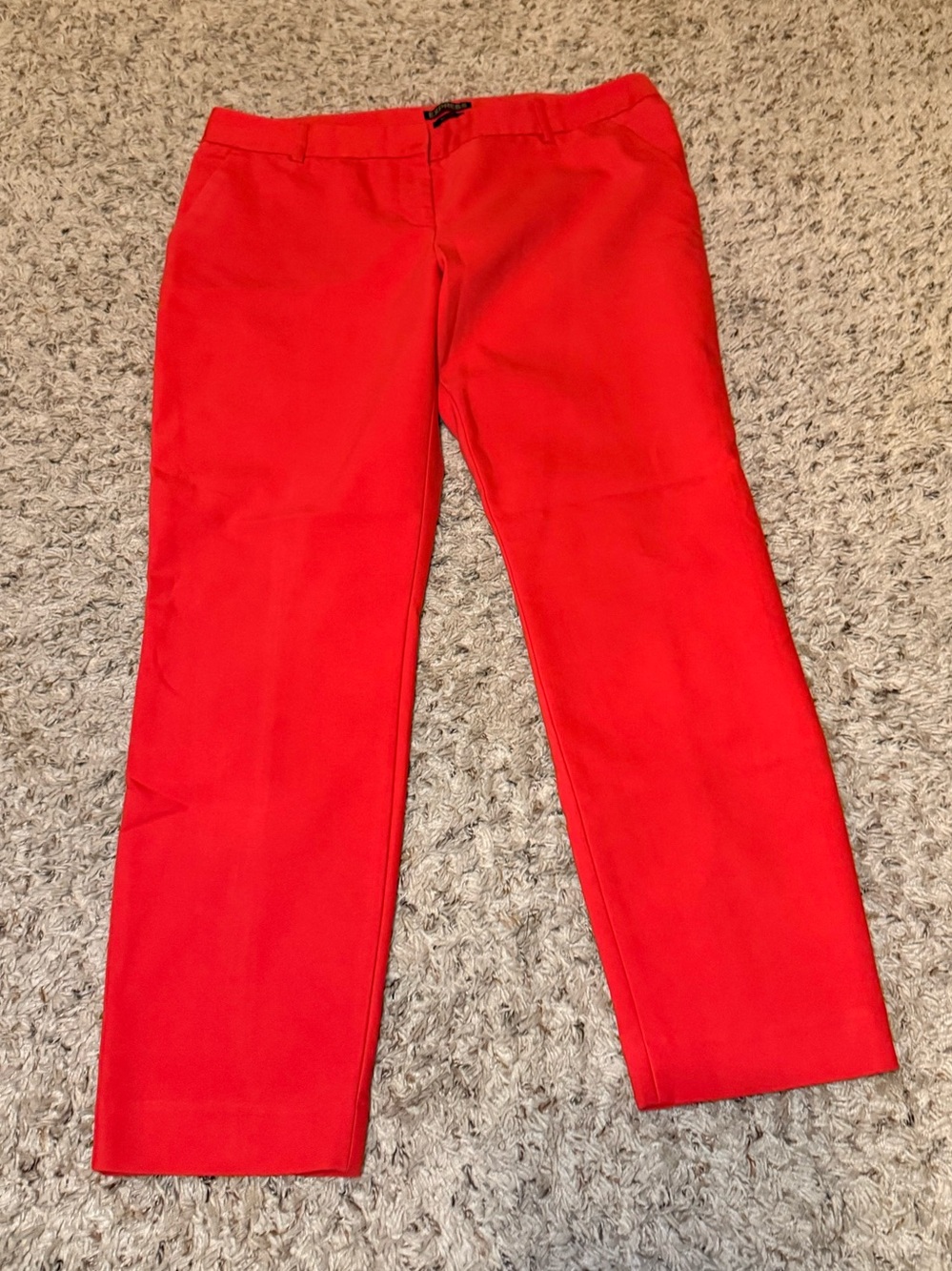 Express Columnist Mid Rise Red Pants 10R